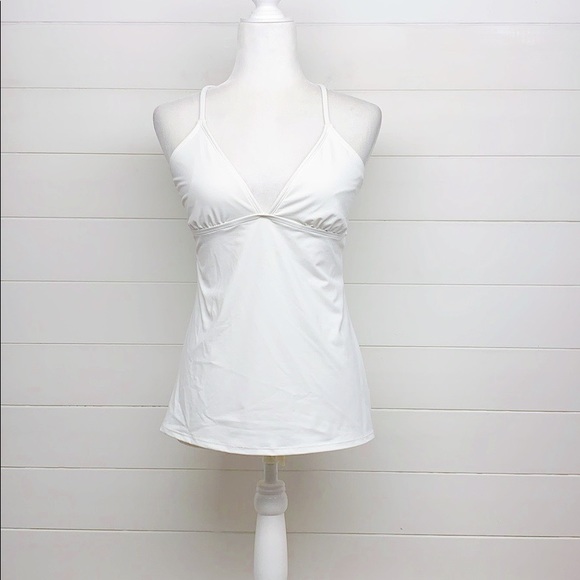 Athleta Other - Athleta White Tankini Swim Top